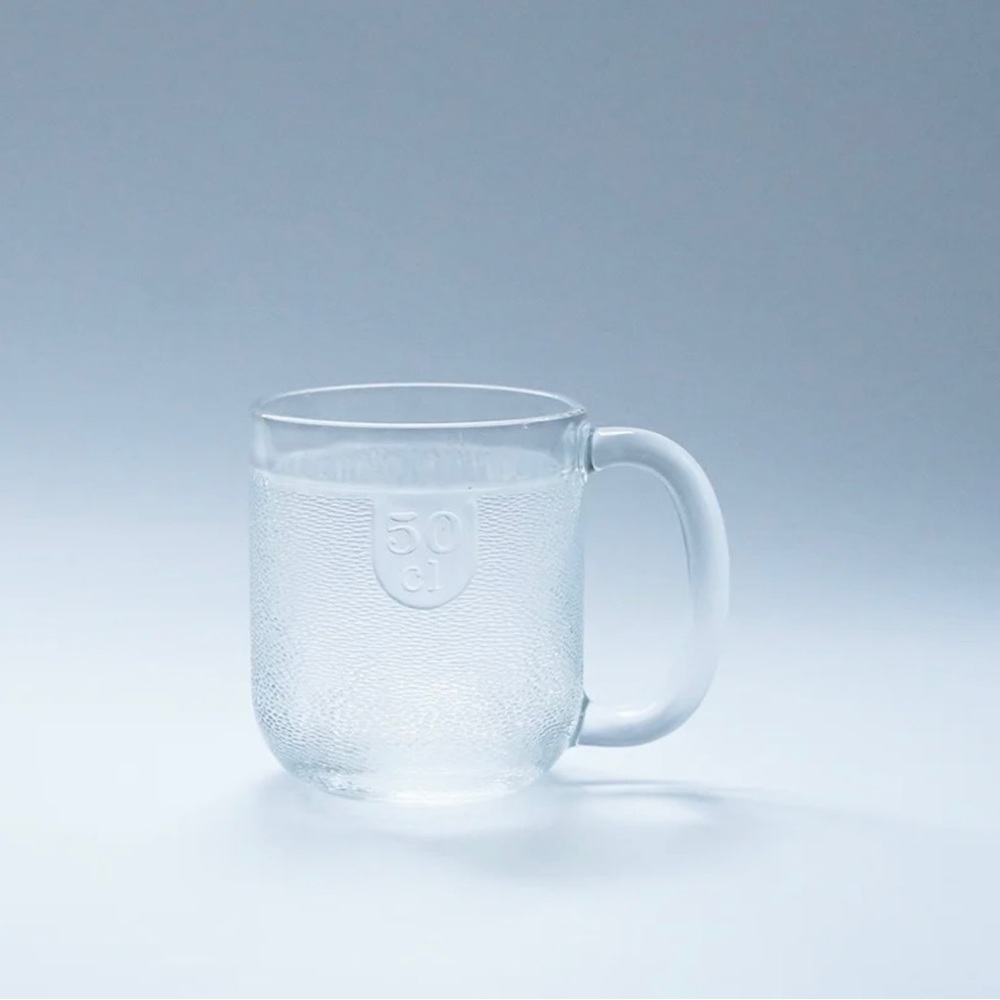 VINTAGE IITTALA KROUVI 50CL TEXTURED GLASS STEIN BEER MUG set of 2